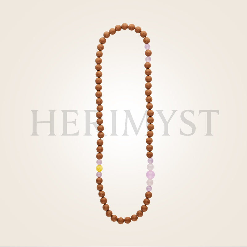 HERIMYST Jīng Líng (Crystal Mind) Incense Bead Bracelet – Agarwood and Rose Wearable Incense from Flow & Focus Collection